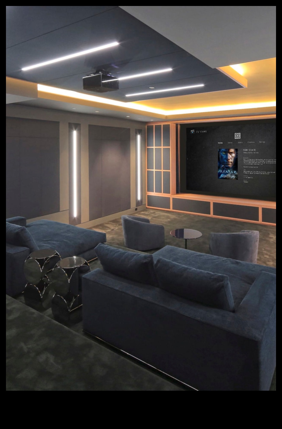 ויזואליה עמוקה בתוך התקרה: אלקטרוניקה למערכות קולנוע ביתי דיסקרטיות