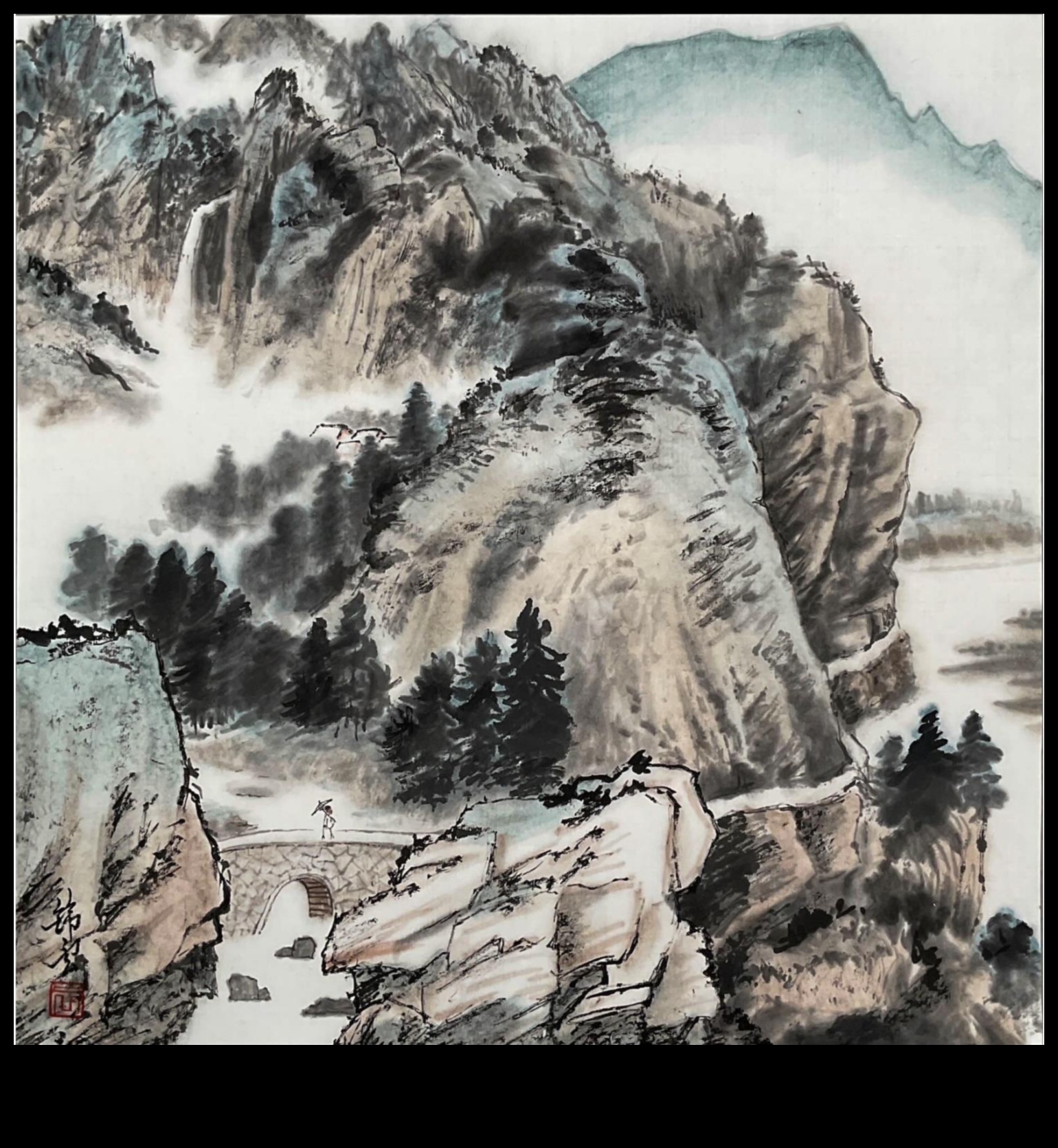 Ink Washed Elegance: חקור את עולם האומנות בצבעי מים