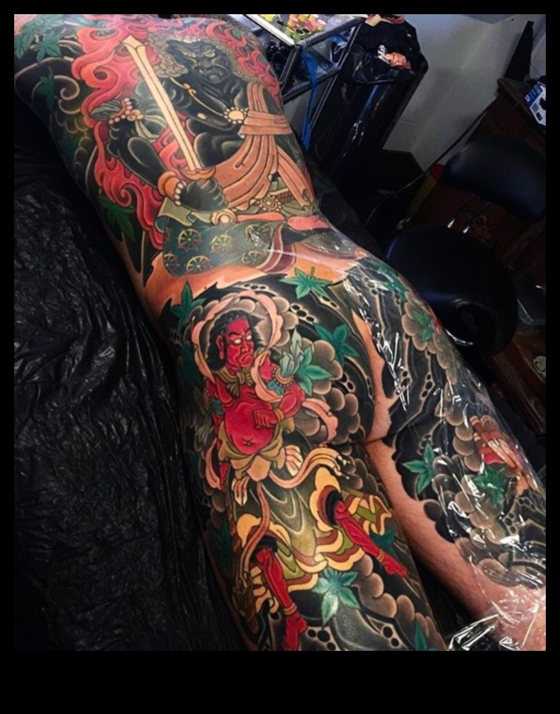 משיכות מכחול מודגשות: אומנות מופתית בדיו אחורית